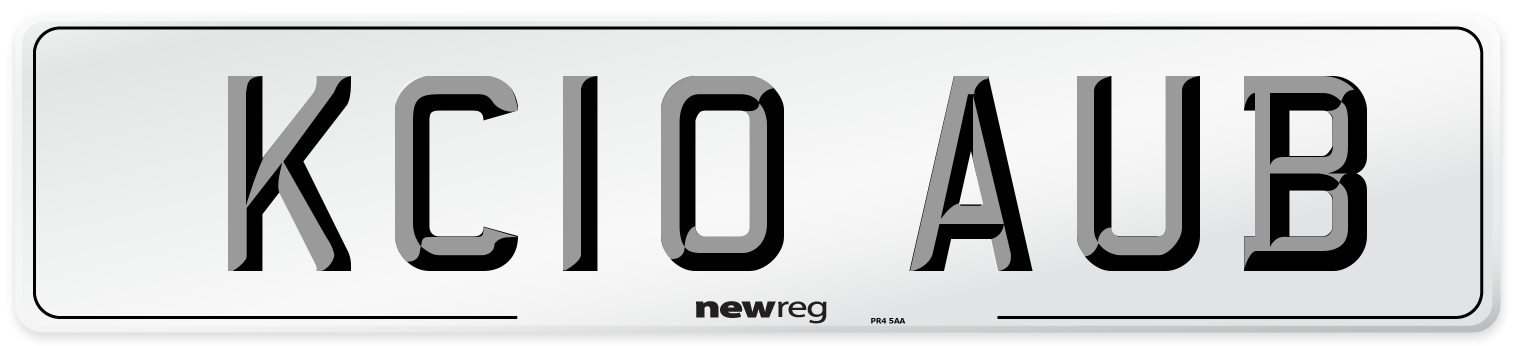 KC10 AUB Number Plate from New Reg